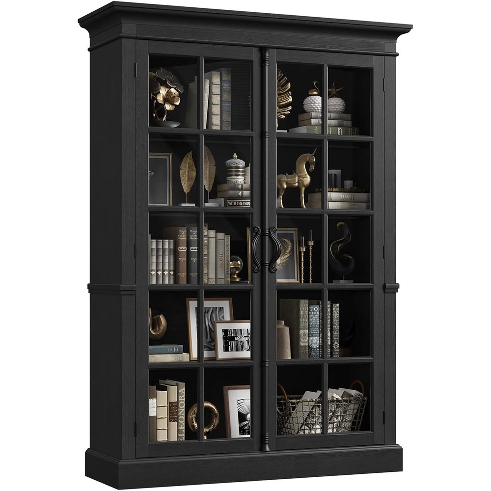 Office Storage Cabinet - 65 Tall Display Cabinet with Adjustable