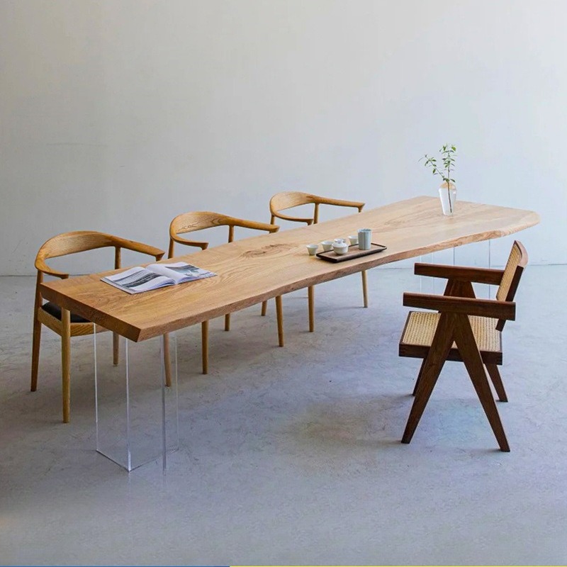 Nordic Solid Wood Acrylic Floa - Office Furniture Modern のレビューと価格