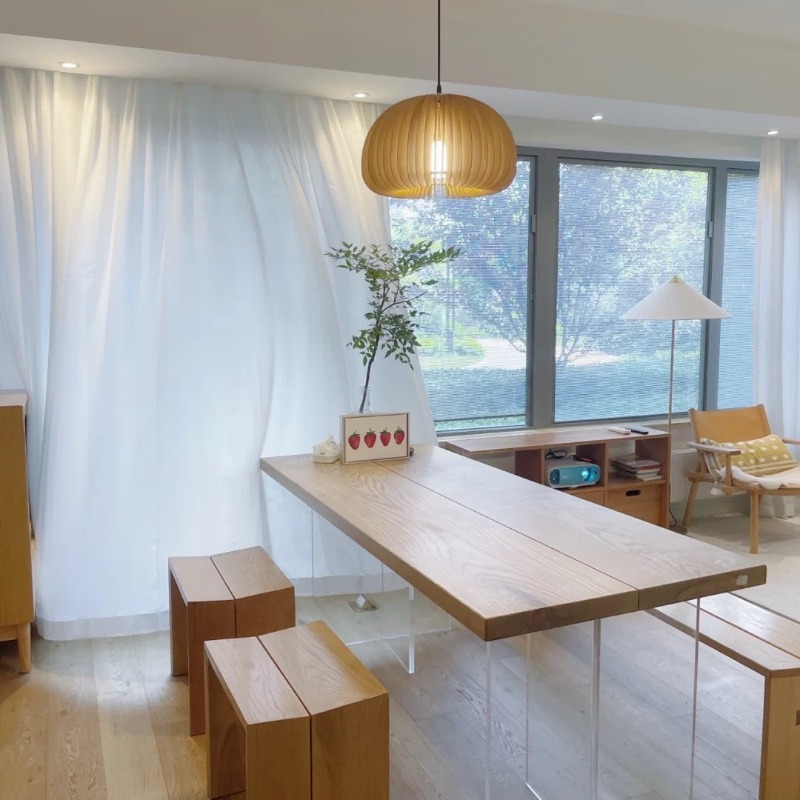 Nordic Solid Wood Acrylic Floa - Office Furniture Modern のレビューと価格
