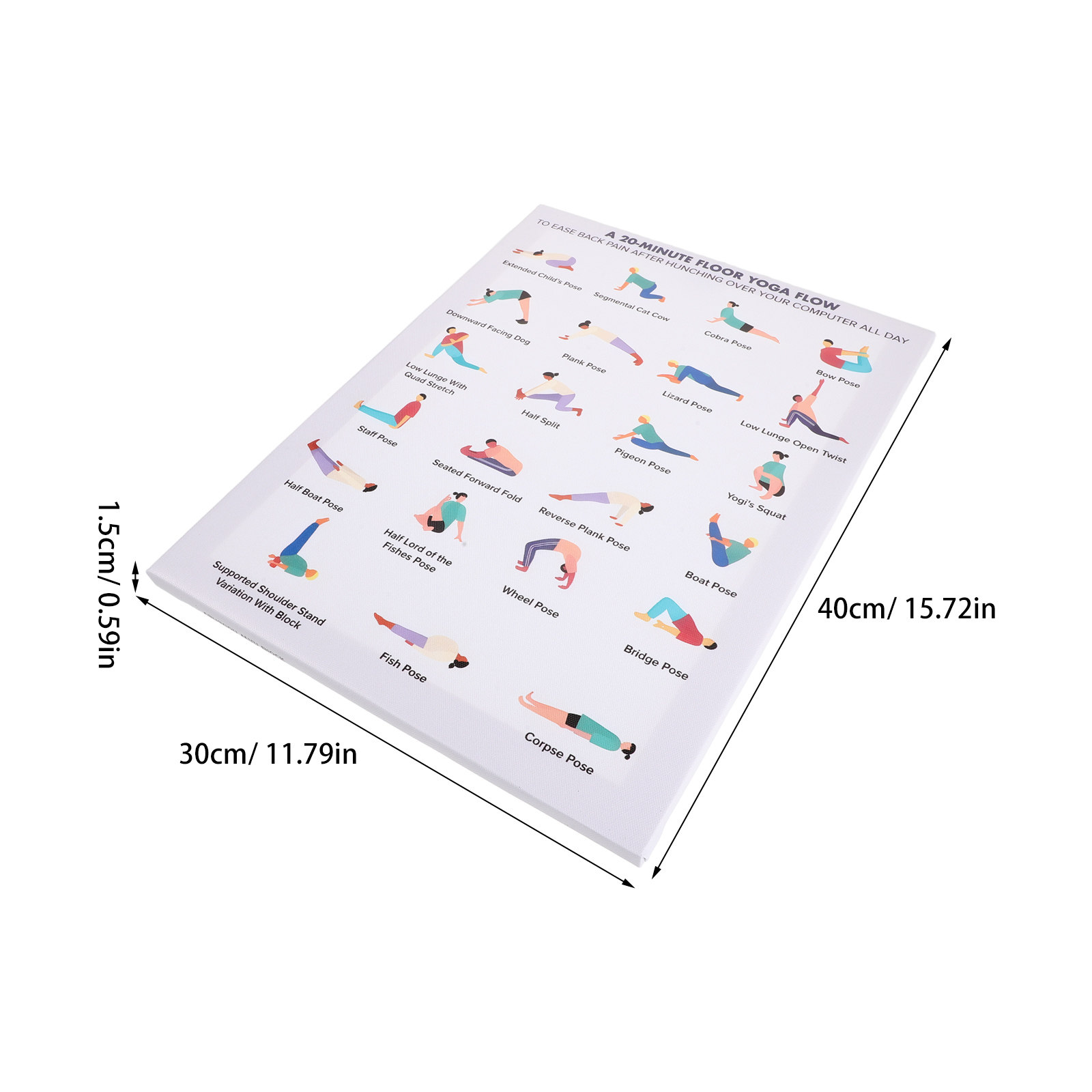 Yoga Poster Wall Art Bundle Mo - Office Furniture Modern のレビューと価格