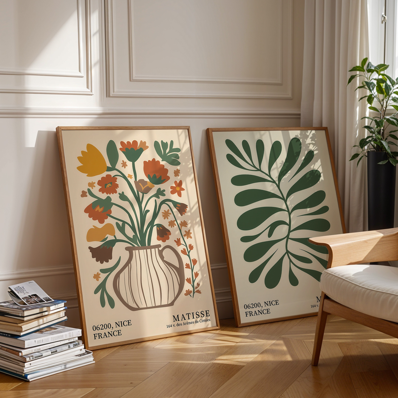 2pcs Green Bohemian Floral Can - Office Furniture Modern のレビューと価格