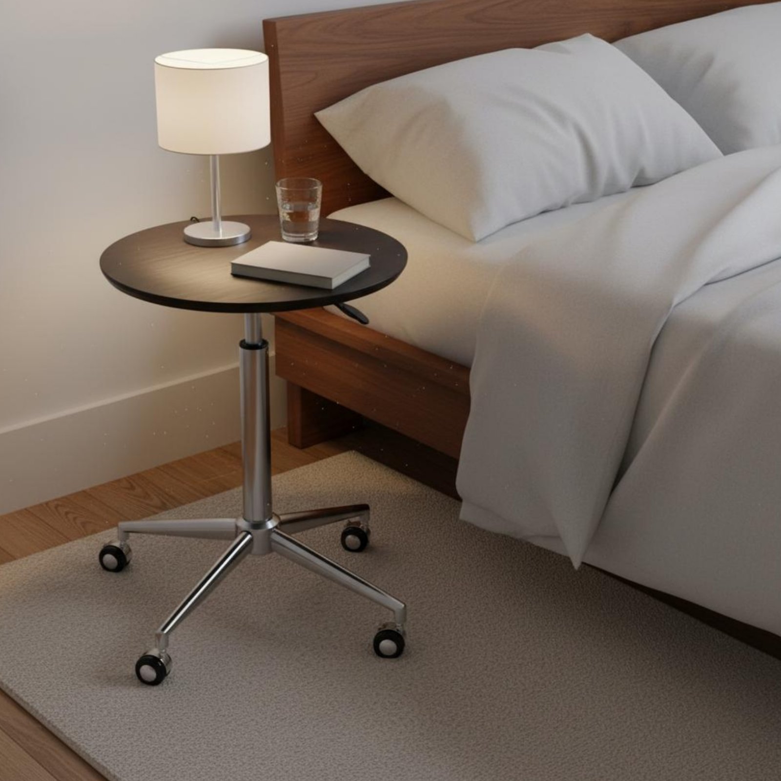 Adjustable Height Rolling Tabl - Adjustable Laptop Table のレビューと価格
