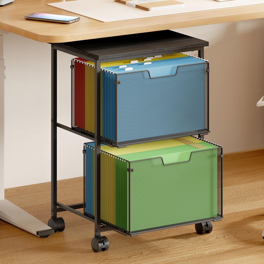 Legal Rolling File Cart with 2 - Office Storage Cabinet のレビューと価格