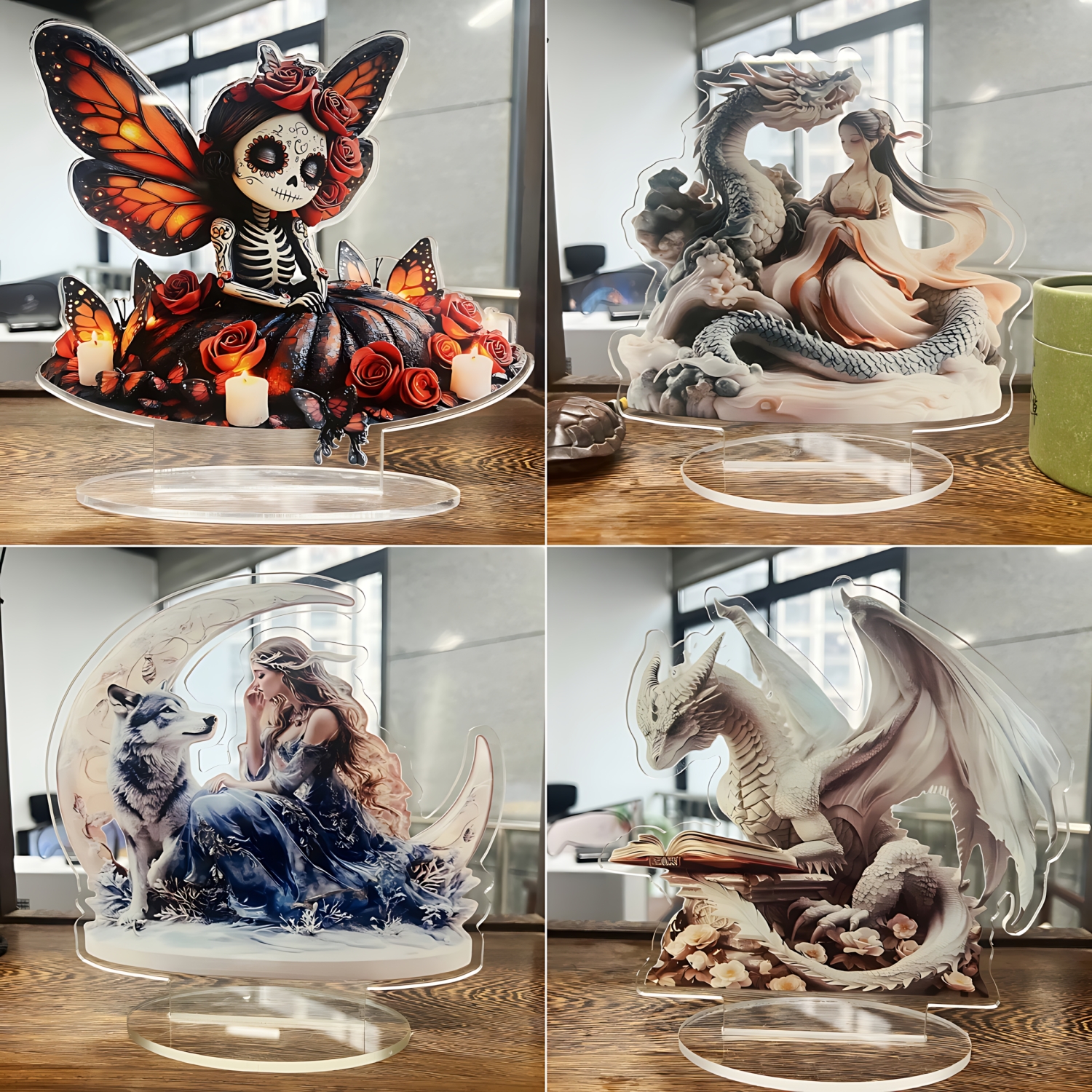 Two Tigers Statue,2D Flat Anim - Office Furniture Direct のレビューと価格
