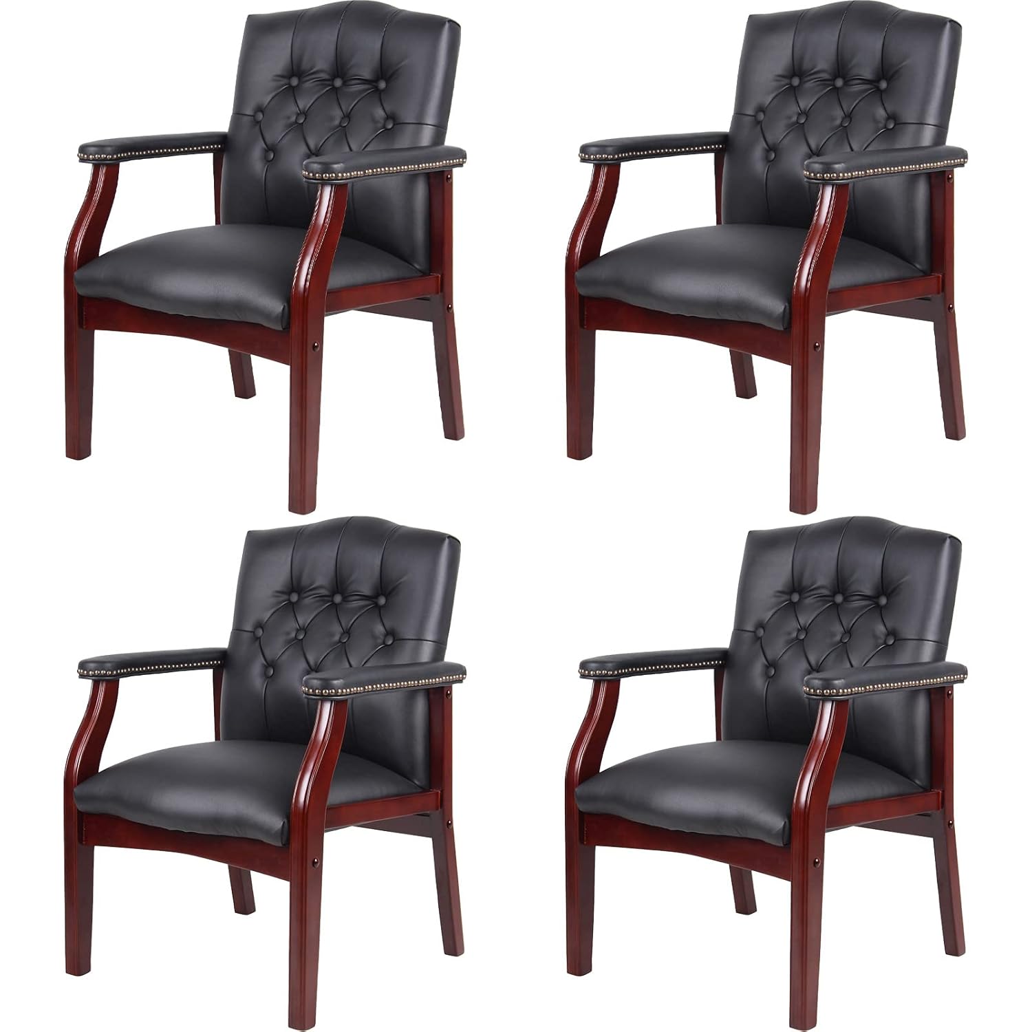 Black Leather Office Chairs Se - Office Furniture Ergonomic のレビューと価格