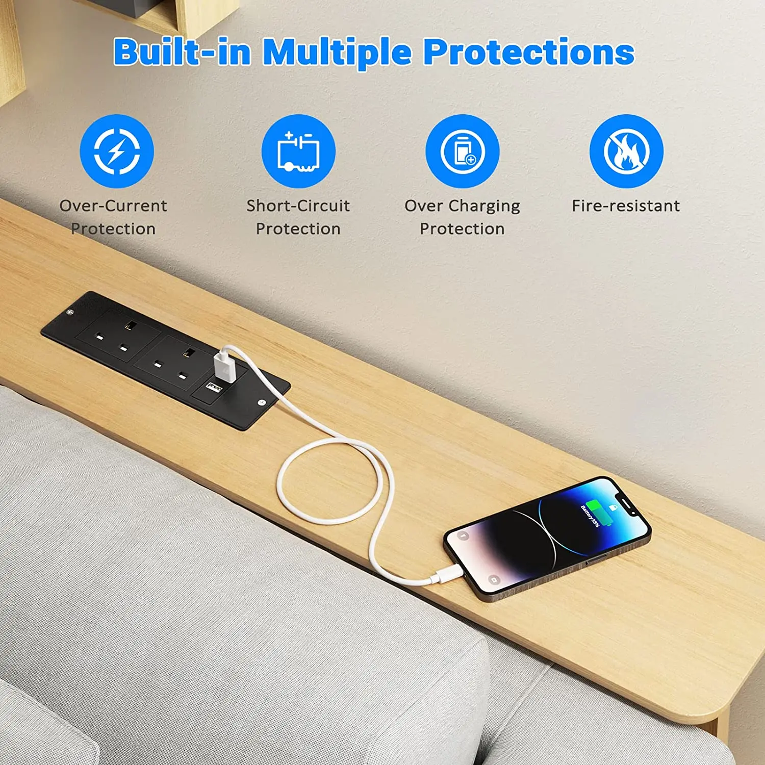 UK Embedded Table Hidden Socke - Office Furniture Uk のレビューと価格