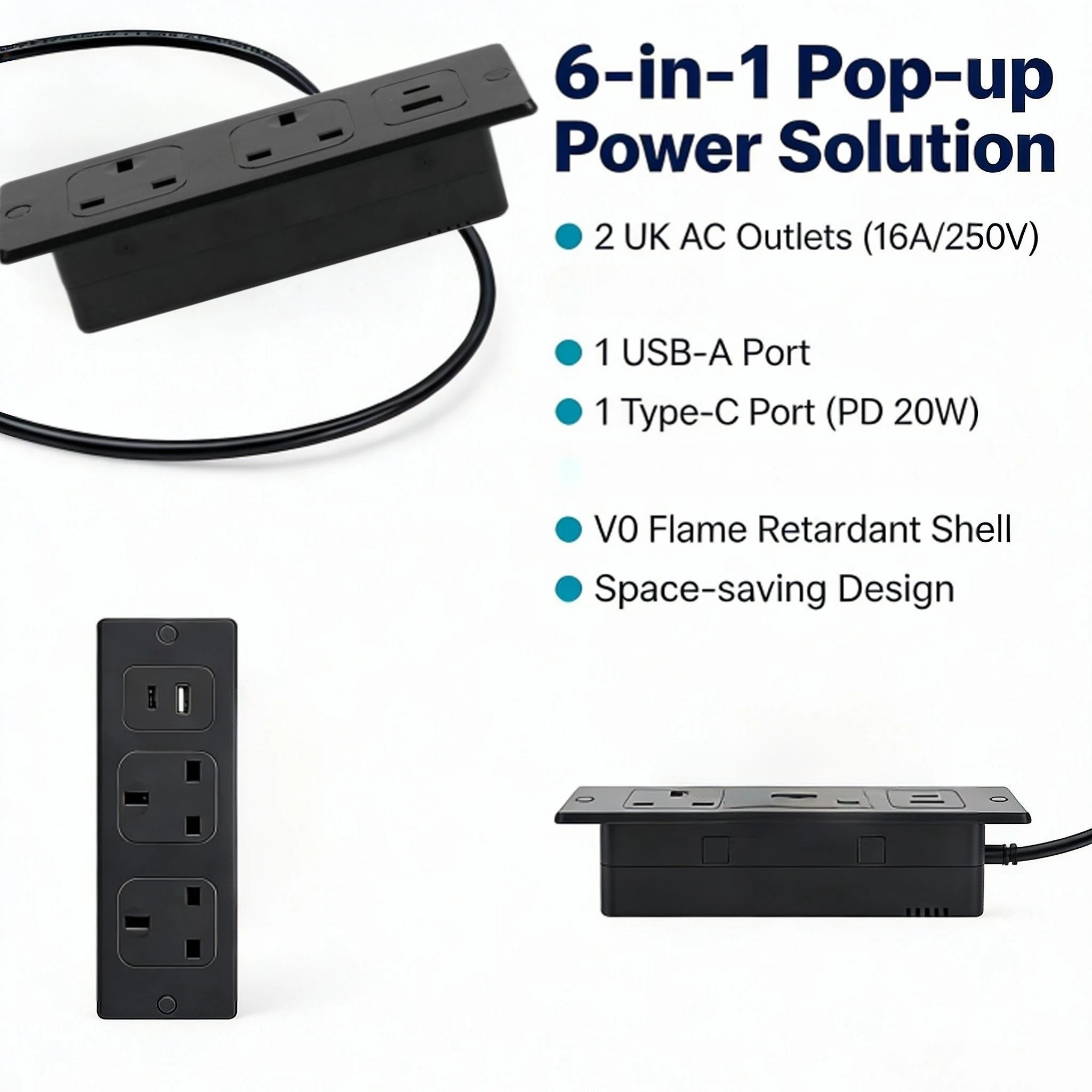 UK Embedded Table Hidden Socke - Office Furniture Uk のレビューと価格