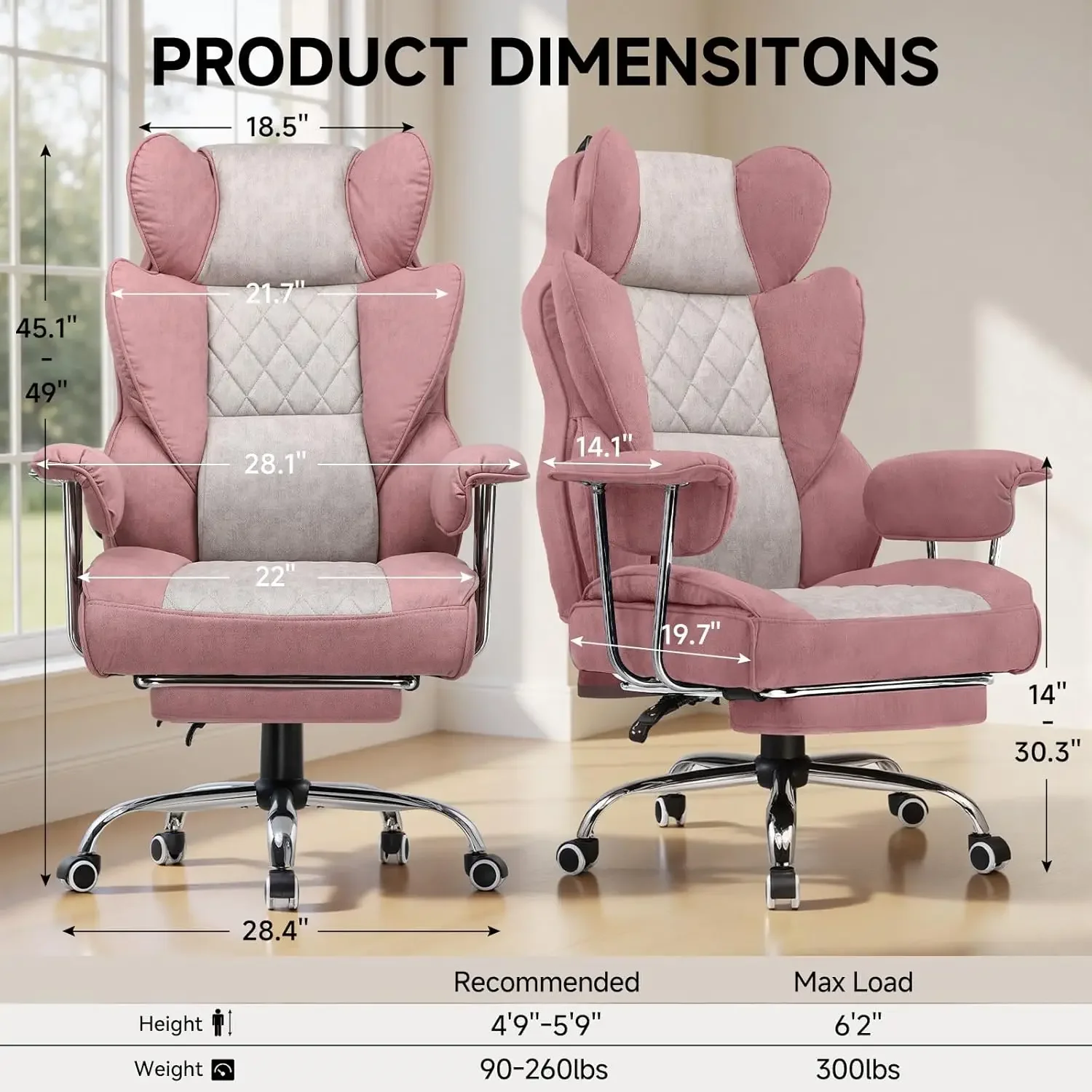Big and Tall Gaming Chair with - Office Furniture Ergonomic のレビューと価格