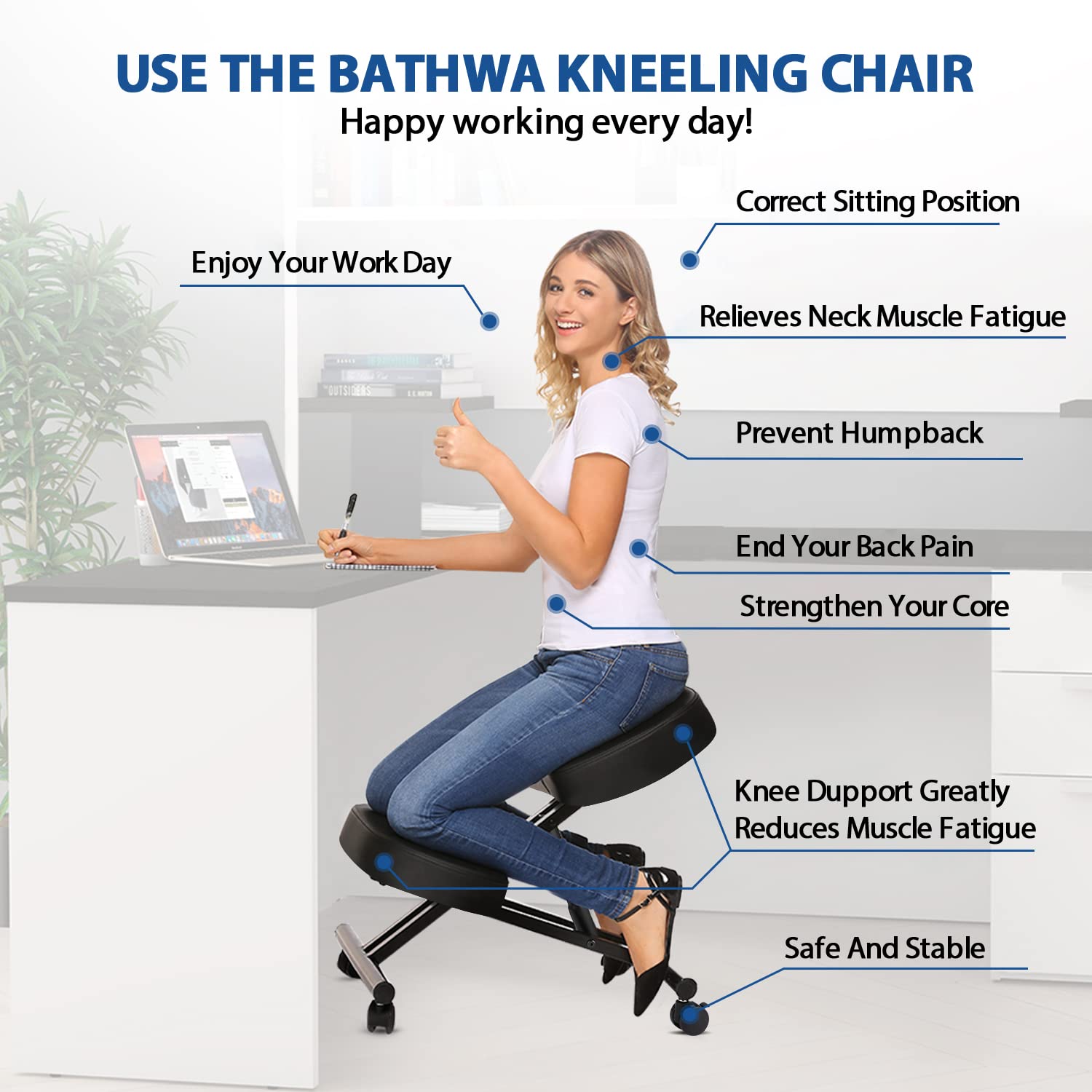 Kneeling Chair Ergonomic for O - Office Furniture Ergonomic のレビューと価格