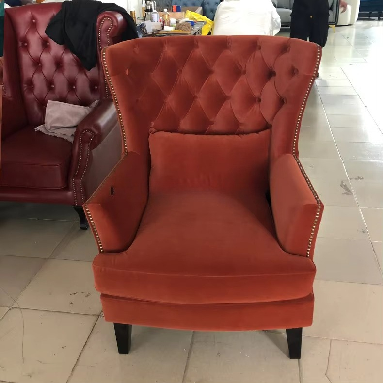 Modern Tufted Wing Back Sofa C - Office Furniture For Sale のレビューと価格