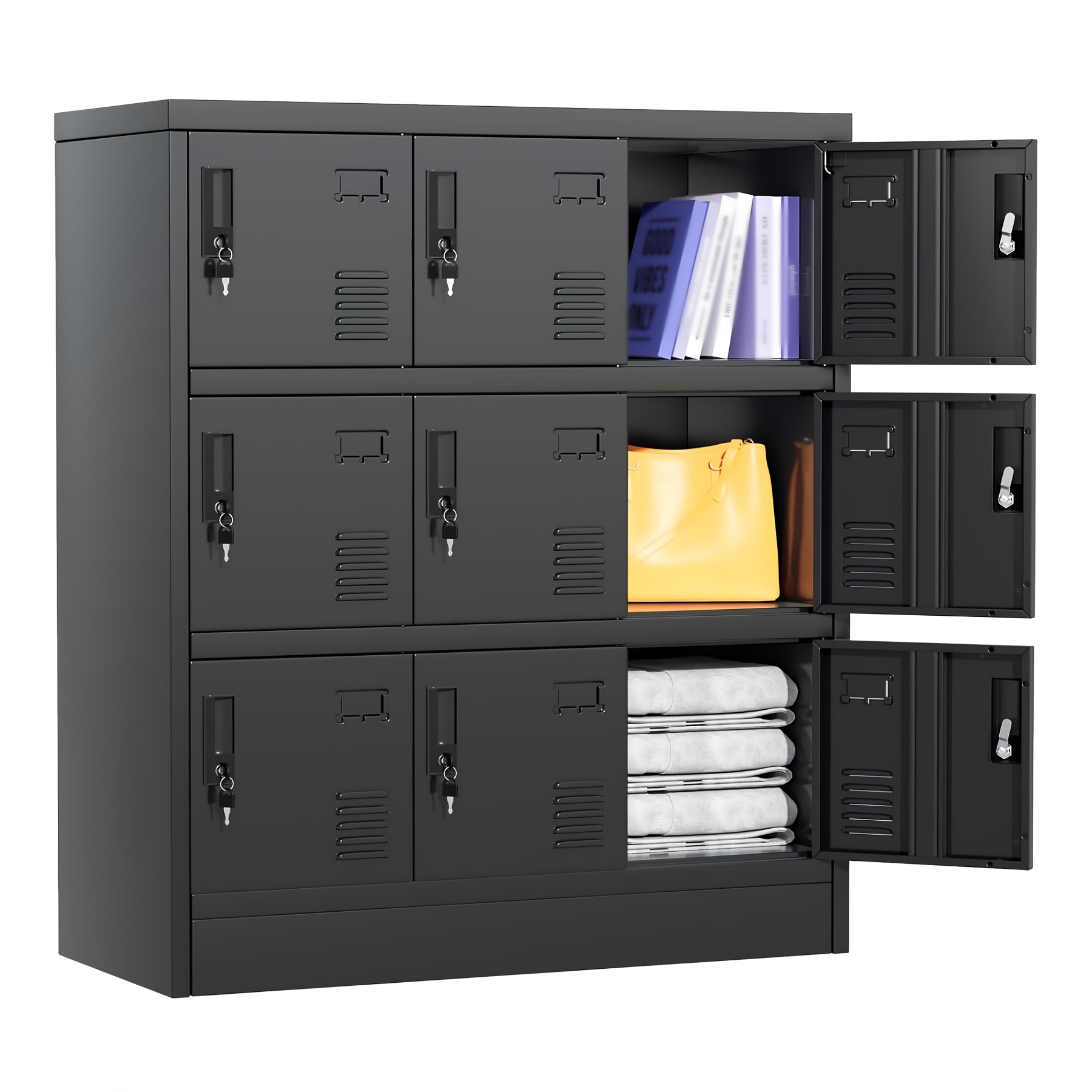 9 Doors Metal Locker Storage C - Office Storage Cabinet のレビューと価格