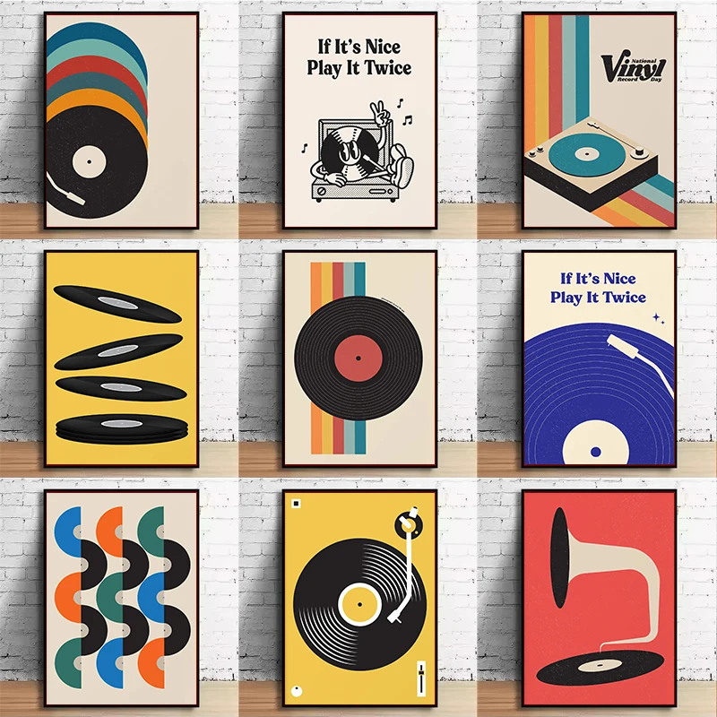 Mid Century Vinyl Record Canva - Office Furniture Direct のレビューと価格