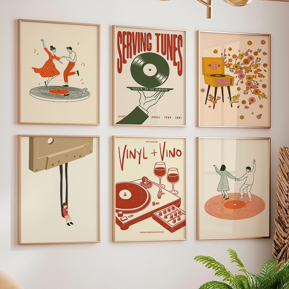 1pc Vintage Music Canvas Poste - Office Furniture Direct のレビューと価格