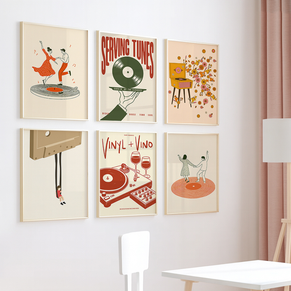 1pc Vintage Music Canvas Poste - Office Furniture Direct のレビューと価格