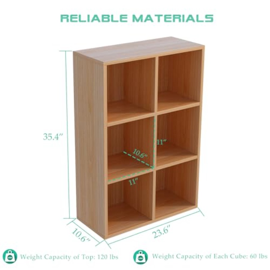 6-Cube Storage Shelf Bookcase  - Office Storage Cabinet のレビューと価格