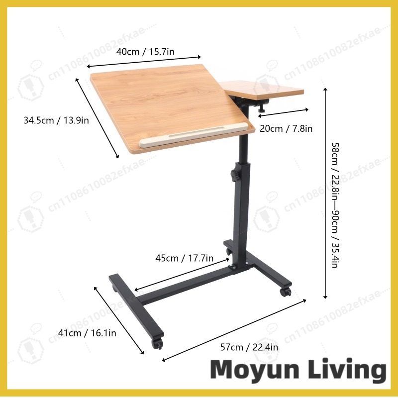 Adjustable Rolling Laptop Desk - Adjustable Laptop Table のレビューと価格