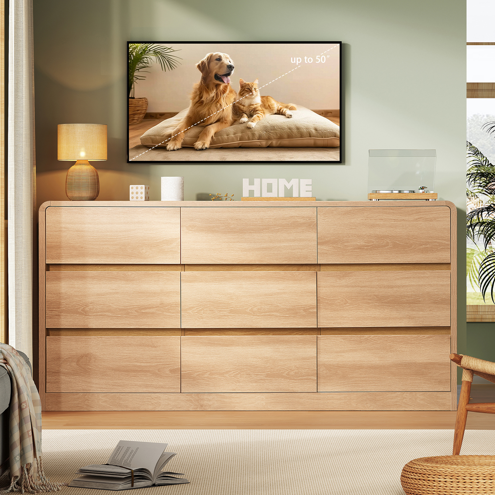 9 Drawer Dresser for Bedroom,  - Office Furniture Modern のレビューと価格