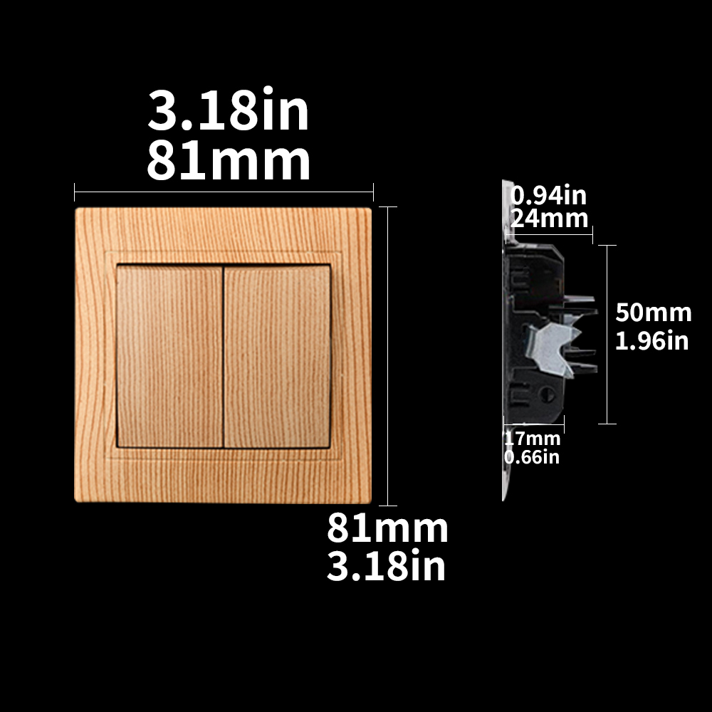 WESA Wood Wall Light Switch Cl - Office Furniture Uk のレビューと価格