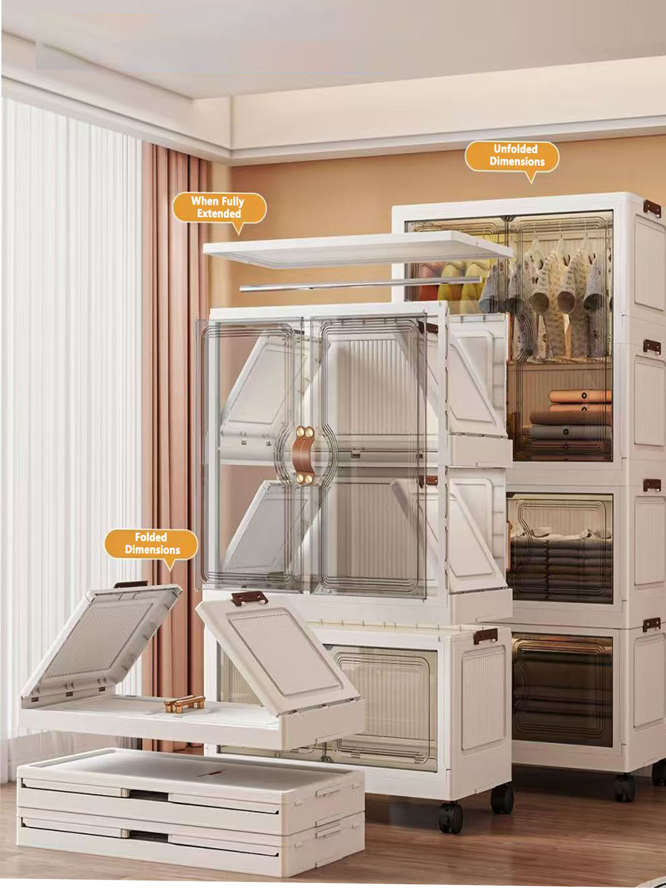 Compact Portable Folding Stora - Office Storage Cabinet のレビューと価格