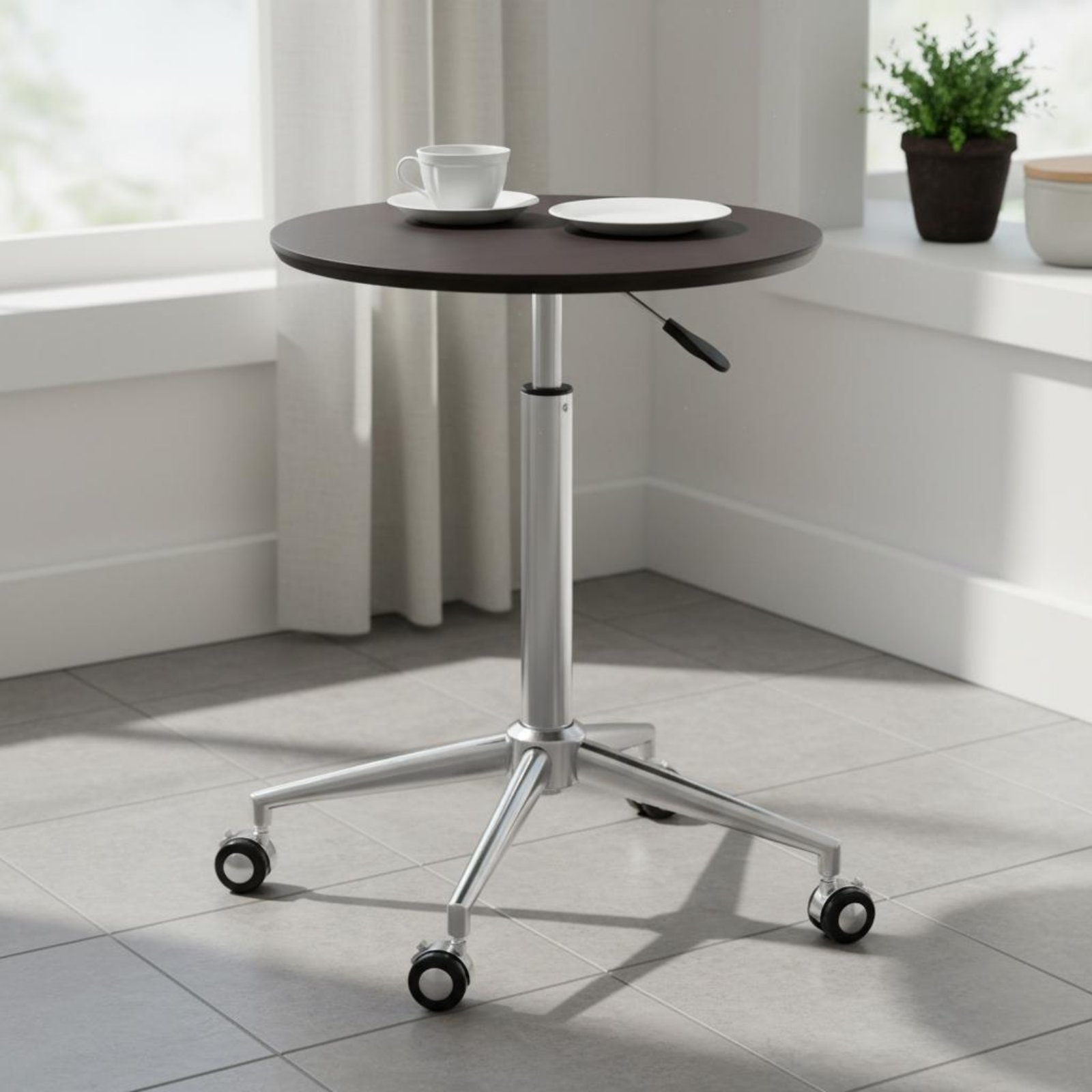 Adjustable Height Rolling Tabl - Adjustable Laptop Table のレビューと価格