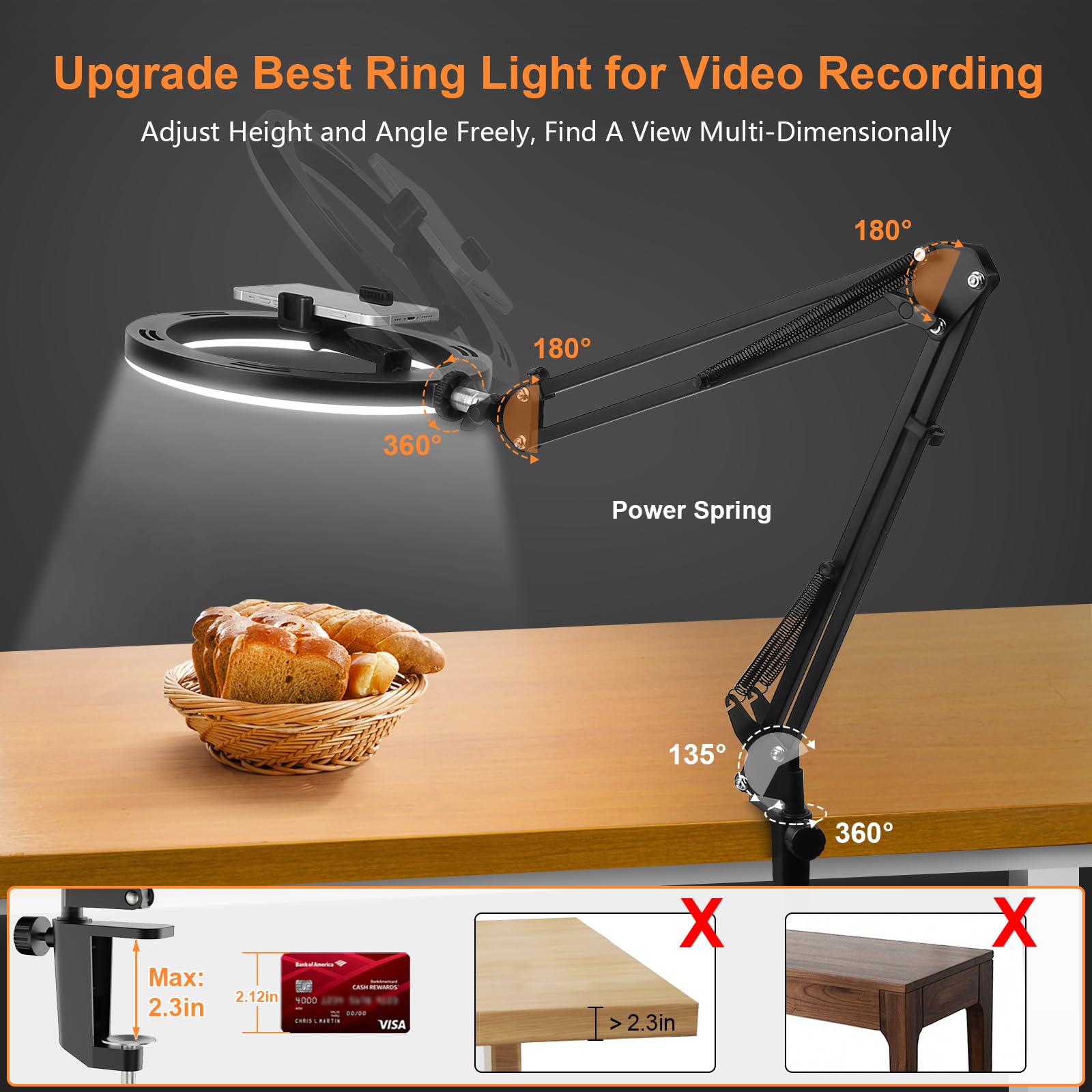 Nice Overhead Tripod With Ring - Office Furniture Modern のレビューと価格