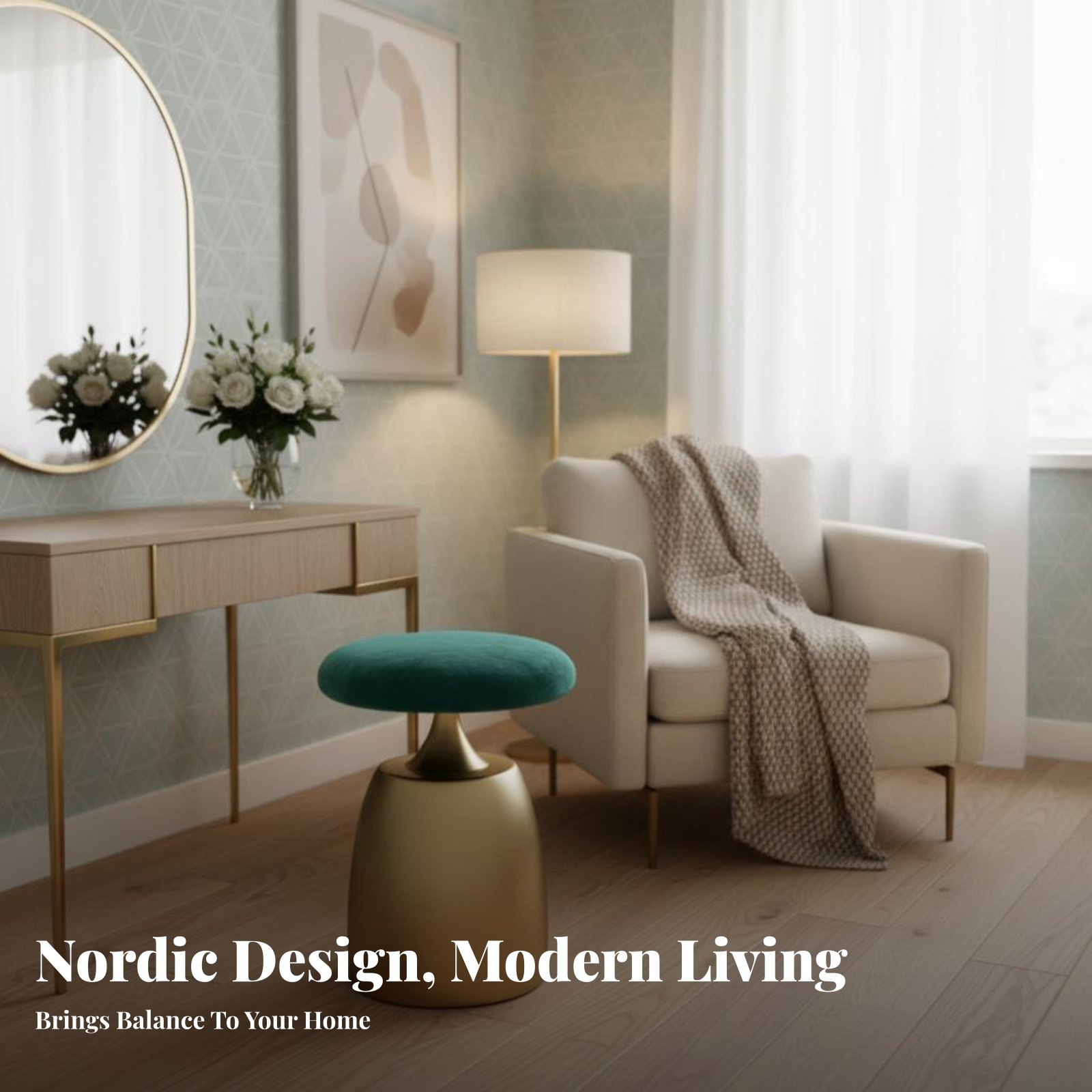 Round Upholstered Pouf Light L - Office Furniture Modern のレビューと価格