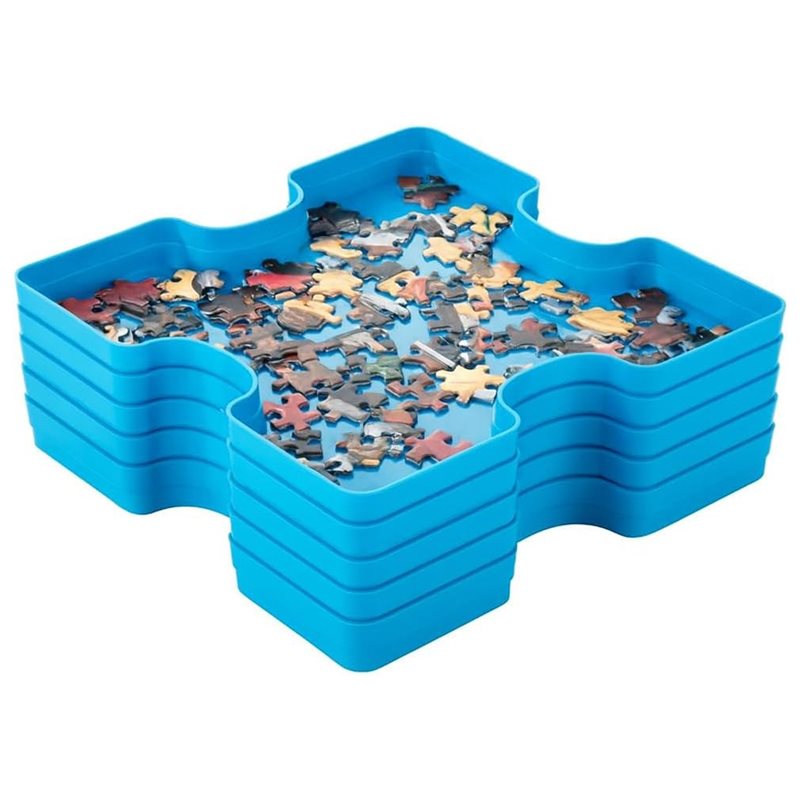 MACH-Blue Plastic For Puzzle L - Tray Sorter Stacking のレビューと価格