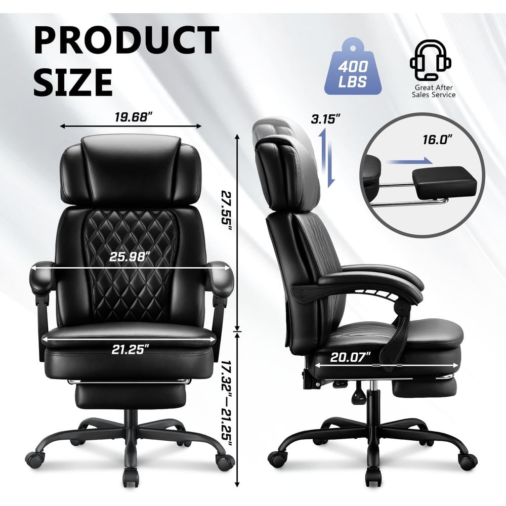 Premium 400lbs Capacity Ergono - Office Furniture Ergonomic のレビューと価格