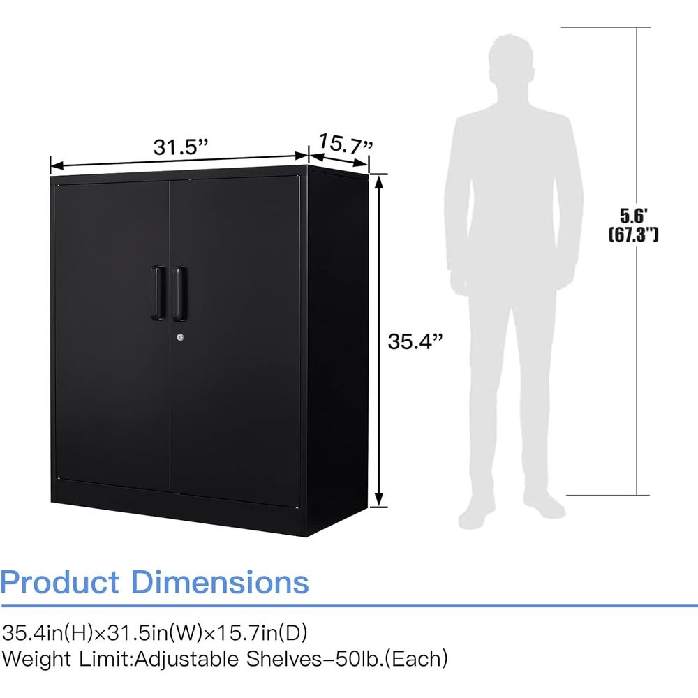 35.5 Double Door Metal Storage - Office Storage Cabinet のレビューと価格