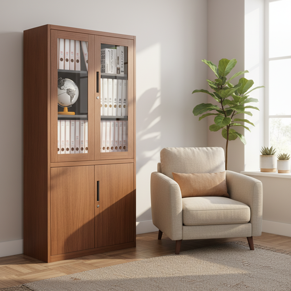 Hot Sale Brown Wood Grain Meta - Office Furniture For Sale のレビューと価格