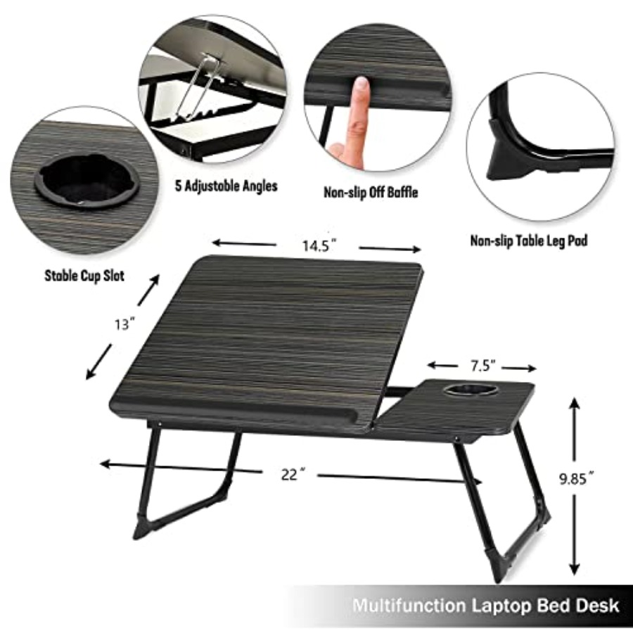 Laptop Desk for Bed CouchLap D - Adjustable Laptop Table のレビューと価格