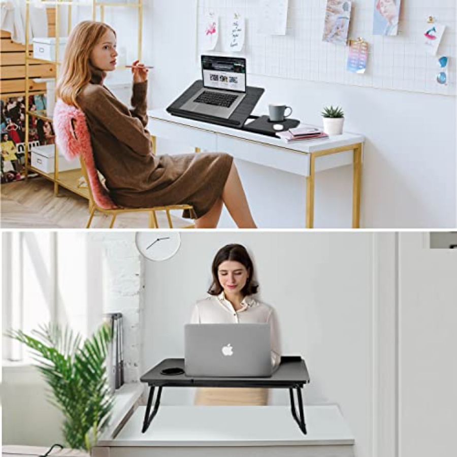 Laptop Desk for Bed CouchLap D - Adjustable Laptop Table のレビューと価格
